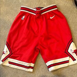 Nike Kids Chicago bulls Red and White Shorts